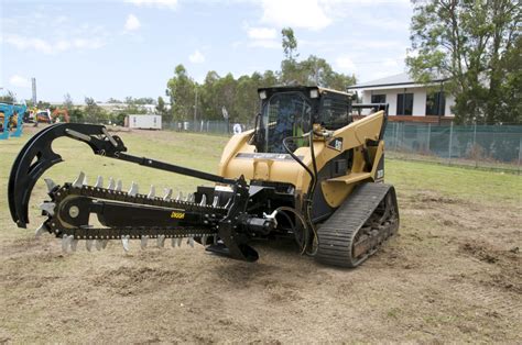 60 skid steer trencher|trenching attachment for skid steer.